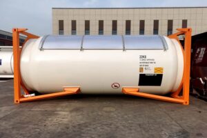 Gas tank container